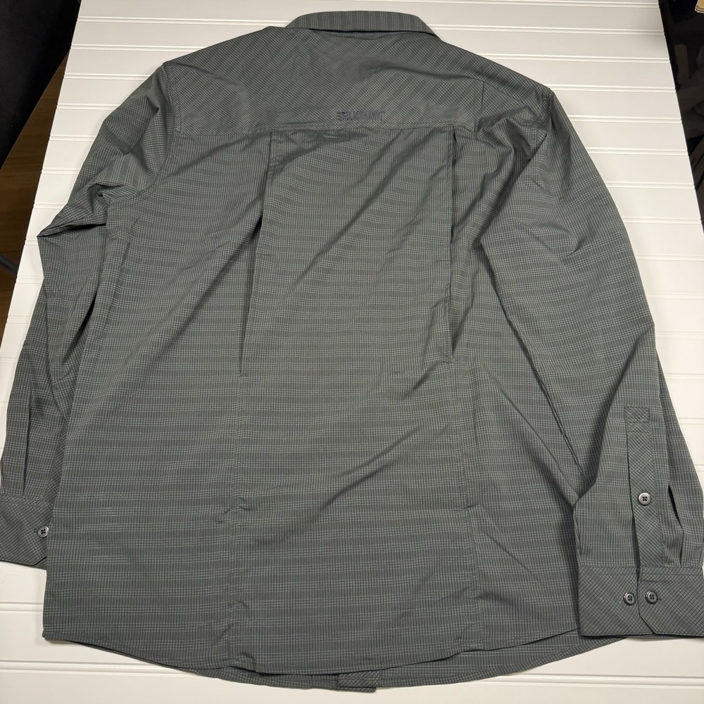 Blackhawk Snap Up Tactical Shirt Men's Large Grey Black Striped GUC - Picture 6 of 8